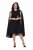 Ulla Popken 853774 Kleid mit Volants Schwarz - Abendkleider - Abendkleider in großen Größen