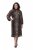 Ulla Popken 853788 Chiffonkleid mit Animal-Print Hellbraun - Maxikleider - Maxikleider in großen Größen