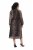 Ulla Popken 853788 Chiffonkleid mit Animal-Print Hellbraun - Maxikleider - Maxikleider in großen Größen