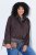 Ulla Popken 853792 Jacke in Wildlederoptik Braun - Jacken - Damenjacken in großen Größen