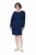 Ulla Popken 853877 Geblümtes Sweatkleid Dunkelblau - Kleider - Kleider für alle Größen