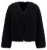 Ulla Popken 853894 Kurze Kunstpelzjacke Schwarz - Jacken - Damenjacken in großen Größen