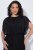 Ulla Popken 854031 Kurzärmliges Chiffonkleid Schwarz - Abendkleider - Abendkleider in großen Größen