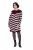 Ulla Popken 854095 Gestreiftes Strickkleid Weinrot - Kleider - Kleider für alle Größen
