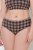 Ulla Popken 854114 Karierte Slips 5er-Pack Taupe - Slips - 