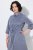 Ulla Popken 854413 Midikleid mit Tunnelzug Grau - Midikleider - Midikleider für Damen in großen Größen
