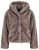 Ulla Popken 854617 Kunstfelljacke Beige - Jacken - Damenjacken in großen Größen