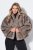 Ulla Popken 854617 Kunstfelljacke Beige - Jacken - Damenjacken in großen Größen
