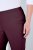 Ulla Popken 854910 Warme Stretchhose mit Gummibund Aubergine - Stoffhosen - Weite Stoffhosen für Damen in großen Größen