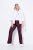 Ulla Popken 854910 Warme Stretchhose mit Gummibund Aubergine - Stoffhosen - Weite Stoffhosen für Damen in großen Größen