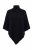Ulla Popken 855277 Strickponcho mit Zipfelsaum und U-Boot-Ausschnitt Schwarz - Ponchos & Capes - 