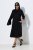 Ulla Popken 855373 Gemustertes Jerseykleid Schwarz - Jerseykleider - 