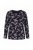 Ulla Popken 856134 Pyjama mit Blumenmuster Schwarz - Pyjama/Loungewear - 