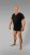 20 Nodi 9001 Short Sleeve V-Neck in Stretch Cotton Black - Unterhemden -
