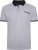 Kam Jeans 5487 Dobby Print Pique Polo White - Polo-shirts für herren - Polo-Shirts für Herren in großen Größen