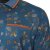 Kam Jeans 5494 Digital Floral Print Polo Blue - Polo-shirts für herren - Polo-Shirts für Herren in großen Größen