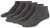 Adamo Anton sneaker-socks Charcoal 4-pack - Herrenunterwäsche & bademode - Herrenunterwäsche & Bademode in großen Größen
