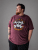 Kam Jeans 5753 Buccaneer Print T-Shirt BURGUNDY MARL - Herren-T-shirts - Herren-T-Shirts in großen Größen
