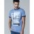 D555 Howie Fine Stripe T-shirt Blue - Herren-T-shirts - Herren-T-Shirts in großen Größen