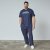 North Latitude Mountain T-Shirt V-Neck Navyblau - TALL T-shirts - T-Shirts Überlänge Herren