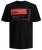 Jack & Jones JCOBOOSTER TEE Black - Herren-T-shirts - Herren-T-Shirts in großen Größen