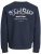 Jack & Jones Yuki Back Print Crew Neck Sweatshirt Sky Captain - Herren-sweater und -hoodies - Herren-Sweater und -Hoodies in großen Größen