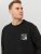 Jack & Jones JCOFILO Crew Neck Sweater with Back Print Black - Herren-sweater und -hoodies - Herren-Sweater und -Hoodies in großen Größen