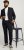 Jack & Jones SOLARIS Trousers Black - Herrenanzüge und -blazer in großen Größen - Herrenanzüge und -blazer in großen Größen