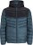 Jack & Jones SPRINT Black Blocking Quilted Hooded Jacket Turquoise Blue - Herren jacken - Herren Jacken in großen Größen