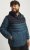 Jack & Jones SPRINT Black Blocking Quilted Hooded Jacket Turquoise Blue - Herren jacken - Herren Jacken in großen Größen