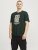 Jack & Jones XMAS Christmas Skull T-Shirt Dark Slate Grey - Herren-T-shirts - Herren-T-Shirts in großen Größen