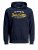 Jack & Jones Elogo Sweat Hood Navy Blazer - Herren-sweater und -hoodies - Herren-Sweater und -Hoodies in großen Größen
