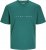 Jack & Jones STAR T-Shirt Deep Teal - Herren-T-shirts - Herren-T-Shirts in großen Größen