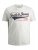Jack & Jones JJELOGO TEE White - Herren-T-shirts - Herren-T-Shirts in großen Größen