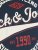 Jack & Jones JJELOGO TEE Navy - Herren-T-shirts - Herren-T-Shirts in großen Größen