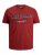Jack & Jones JJELOGO TEE Red - Herren-T-shirts - Herren-T-Shirts in großen Größen