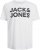 Jack & Jones CORP Logo T-Shirt White w Large Black Print - Herren-T-shirts - Herren-T-Shirts in großen Größen