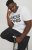 Jack & Jones CORP Logo T-Shirt White w Large Black Print - Herren-T-shirts - Herren-T-Shirts in großen Größen