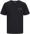 Jack & Jones CORP Logo T-Shirt Black w Small Black Print - Herren-T-shirts - Herren-T-Shirts in großen Größen