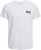 Jack & Jones CORP Logo T-Shirt White w Small Black Print - Herren-T-shirts - Herren-T-Shirts in großen Größen