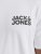 Jack & Jones CORP Logo T-Shirt White w Small Black Print - Herren-T-shirts - Herren-T-Shirts in großen Größen