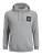 Jack & Jones JJLOCK SWEAT HOOD Grey - Herren-sweater und -hoodies - Herren-Sweater und -Hoodies in großen Größen
