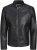 Jack & Jones Rocky Urban Rider Leather Jacket Black - Herren Jacken in großen Größen - Herren Jacken in großen Größen