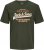 Jack & Jones JJELOGO O-Neck T-Shirt Kombu Green - Herren-T-shirts - Herren-T-Shirts in großen Größen