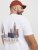 Jack & Jones Boston Photo Crew Neck T-Shirt Bright White - Herren-T-shirts - Herren-T-Shirts in großen Größen