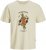 Jack & Jones Anatomy Skull Crew Neck T-Shirt Antique White - Herren-T-Shirts in großen Größen - Herren-T-Shirts in großen Größen