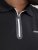 Jack & Jones Fusion Pique Zipper Polo Black - Polo-shirts für herren - Polo-Shirts für Herren in großen Größen
