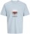 Jack & Jones Vira Branding Crew Neck T-Shirt Skyway - Herren-T-shirts - Herren-T-Shirts in großen Größen