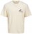 Jack & Jones Bellagio Collage Crew Neck T-Shirt Antique White - Herren-T-shirts - Herren-T-Shirts in großen Größen