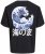 Jack & Jones Fuji Crew Neck T-Shirt Black - Herren-T-shirts - Herren-T-Shirts in großen Größen